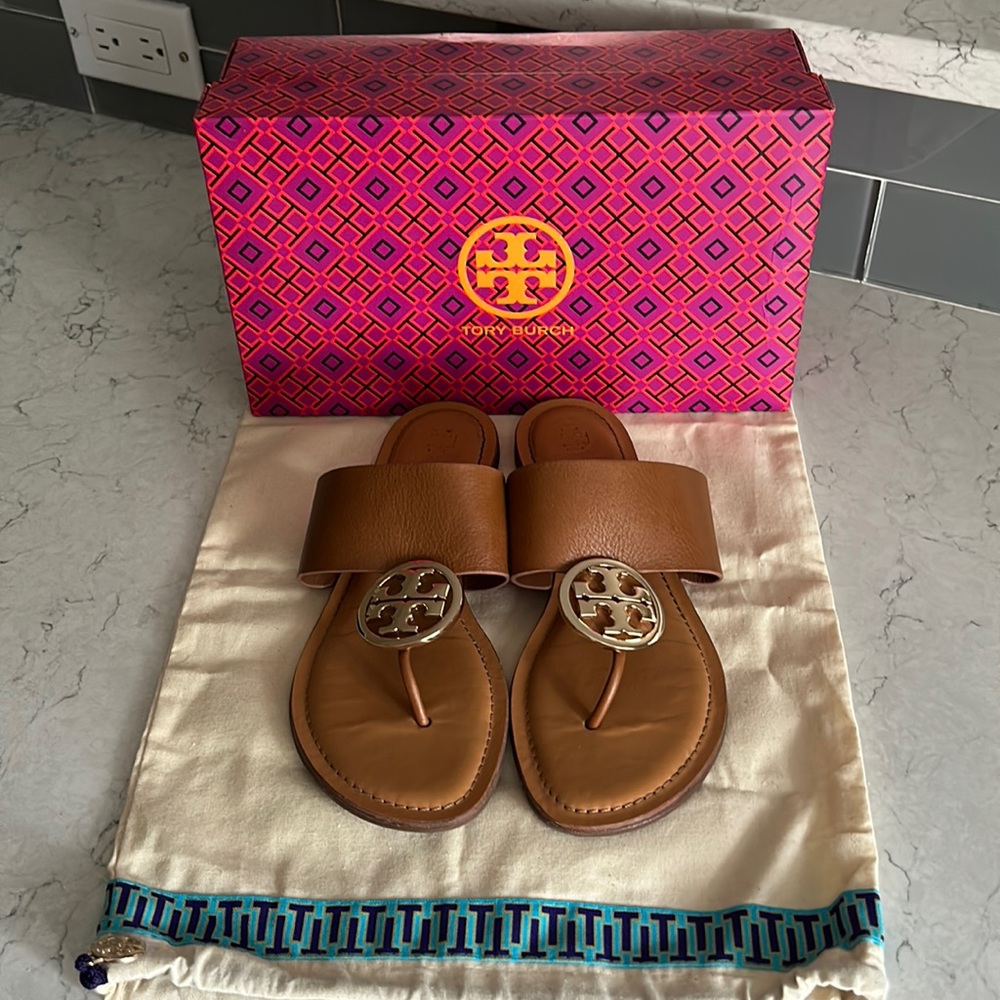 Tory Burch Benton Band Sandals in Excellent Condition